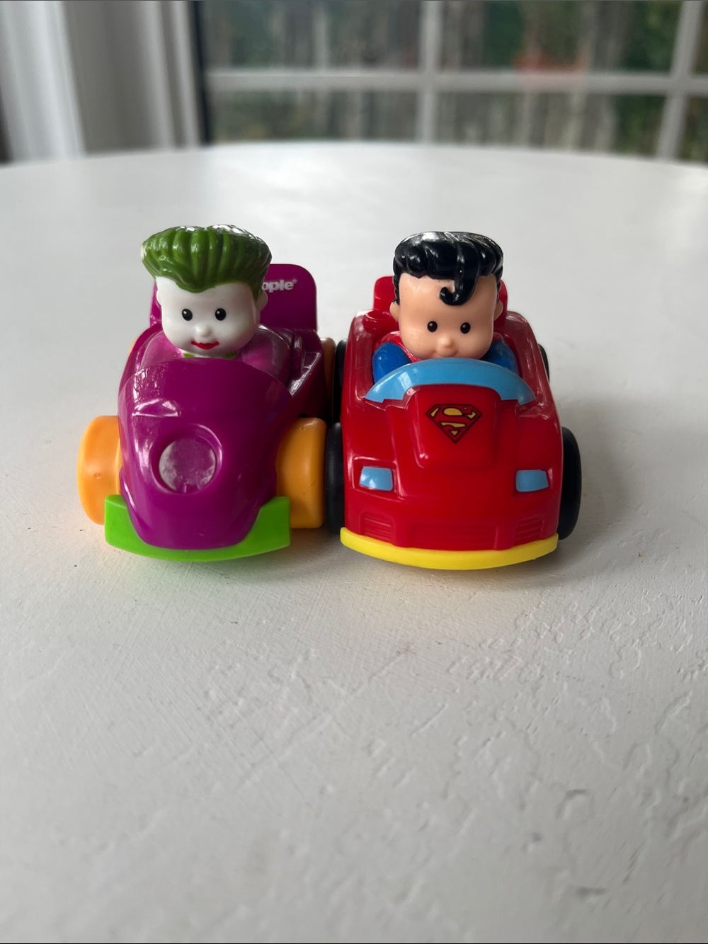 Little People Superhero Wheelies Superman Joker